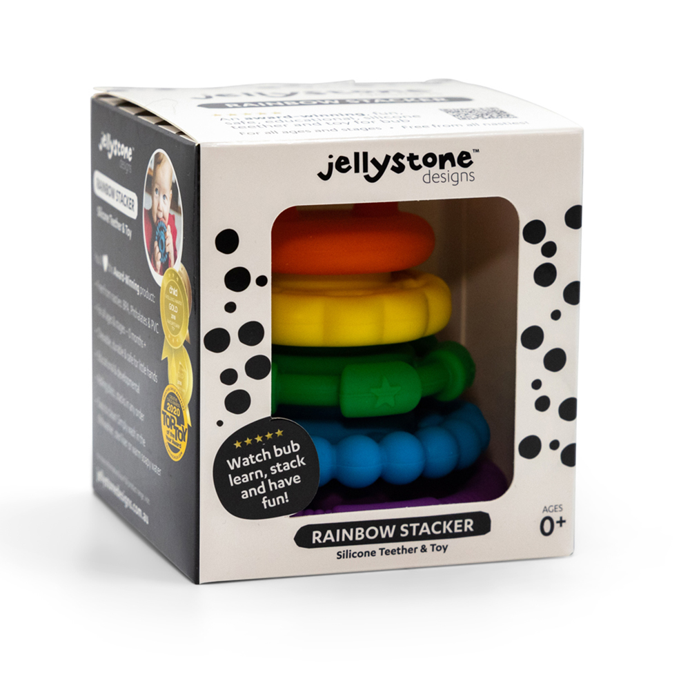 Rainbow Stacker and Teether Toy