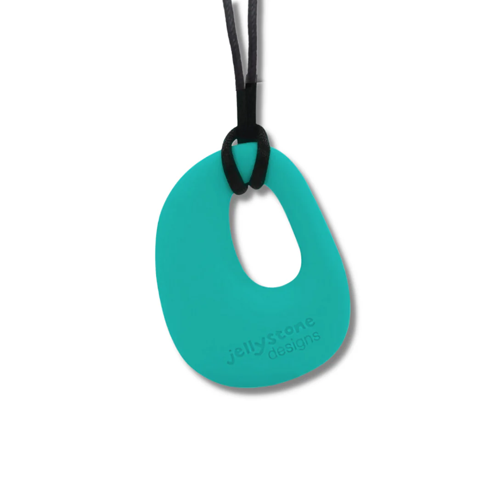 Chew Necklace - Organic Pendant Turquoise Baja Green - Medium
