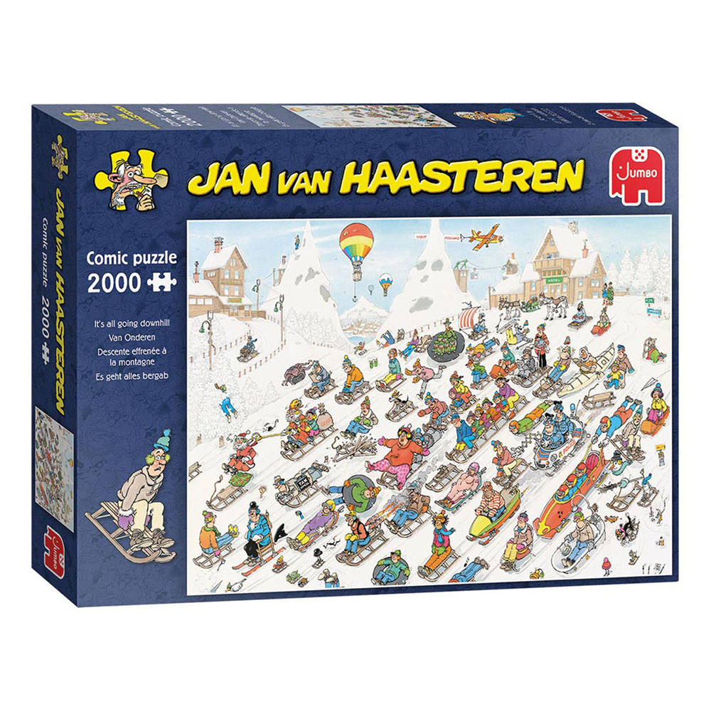 Jan Van Haasteren Puzzle - Its All Going Downhill