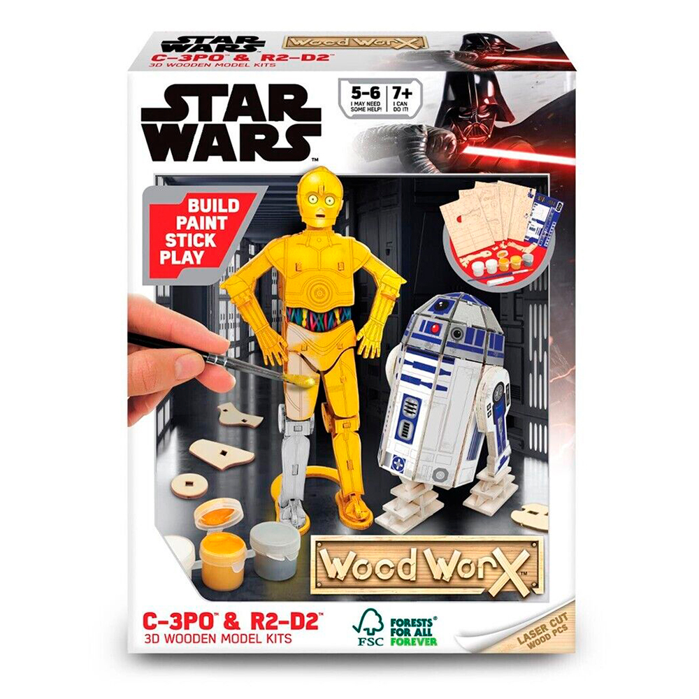 Wood WorX: Star Wars - C-3PO & R2-D2