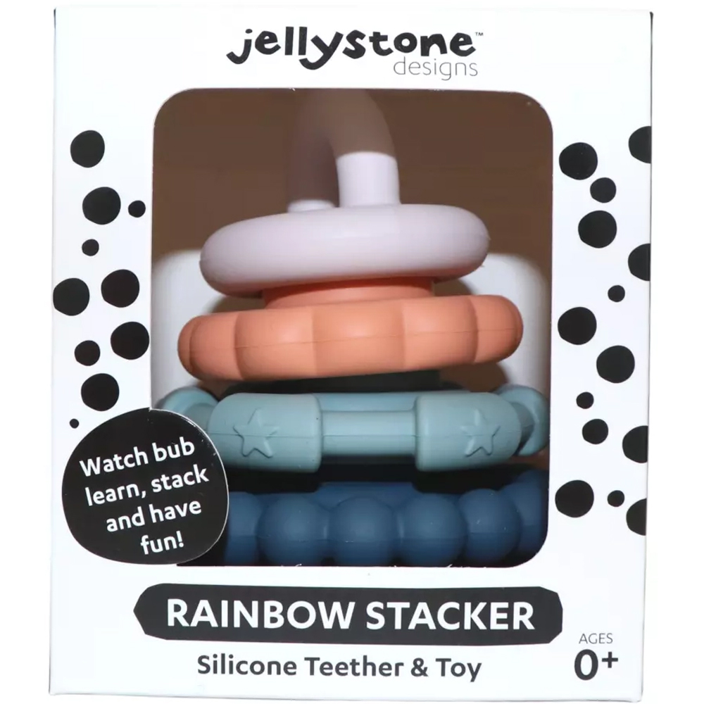 Jellystone Designs - Rainbow Stacker and Teether Toy - nature